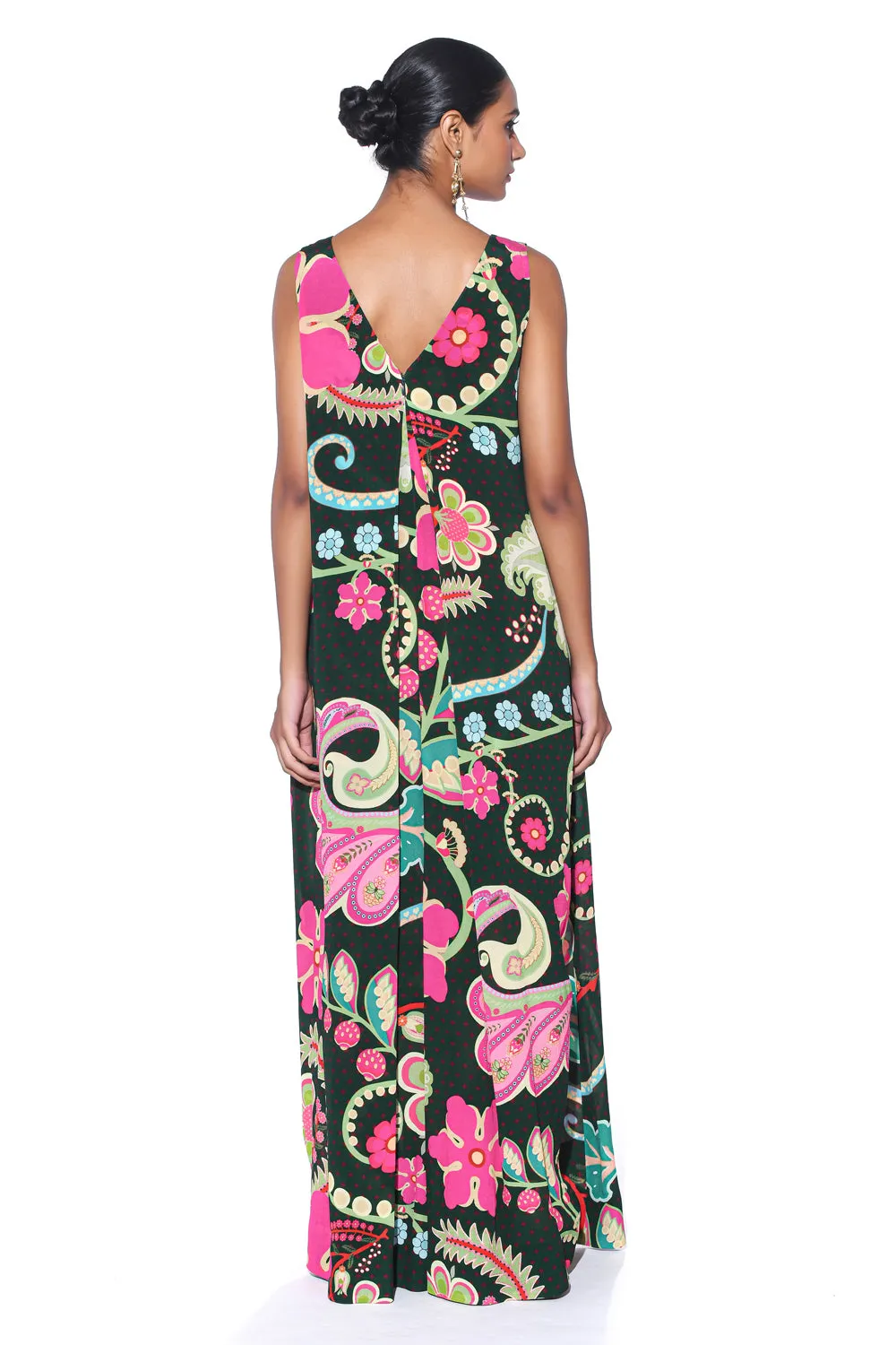 Emerald Royal Paisley Jumpsuit