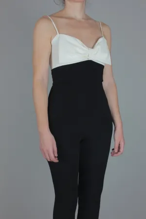 Etxart and Panno Jumpsuit | WHITE / BLACK