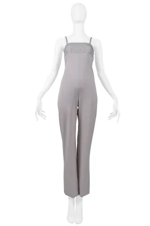GIANNI VERSACE GREY EVENING JUMPSUIT 1998