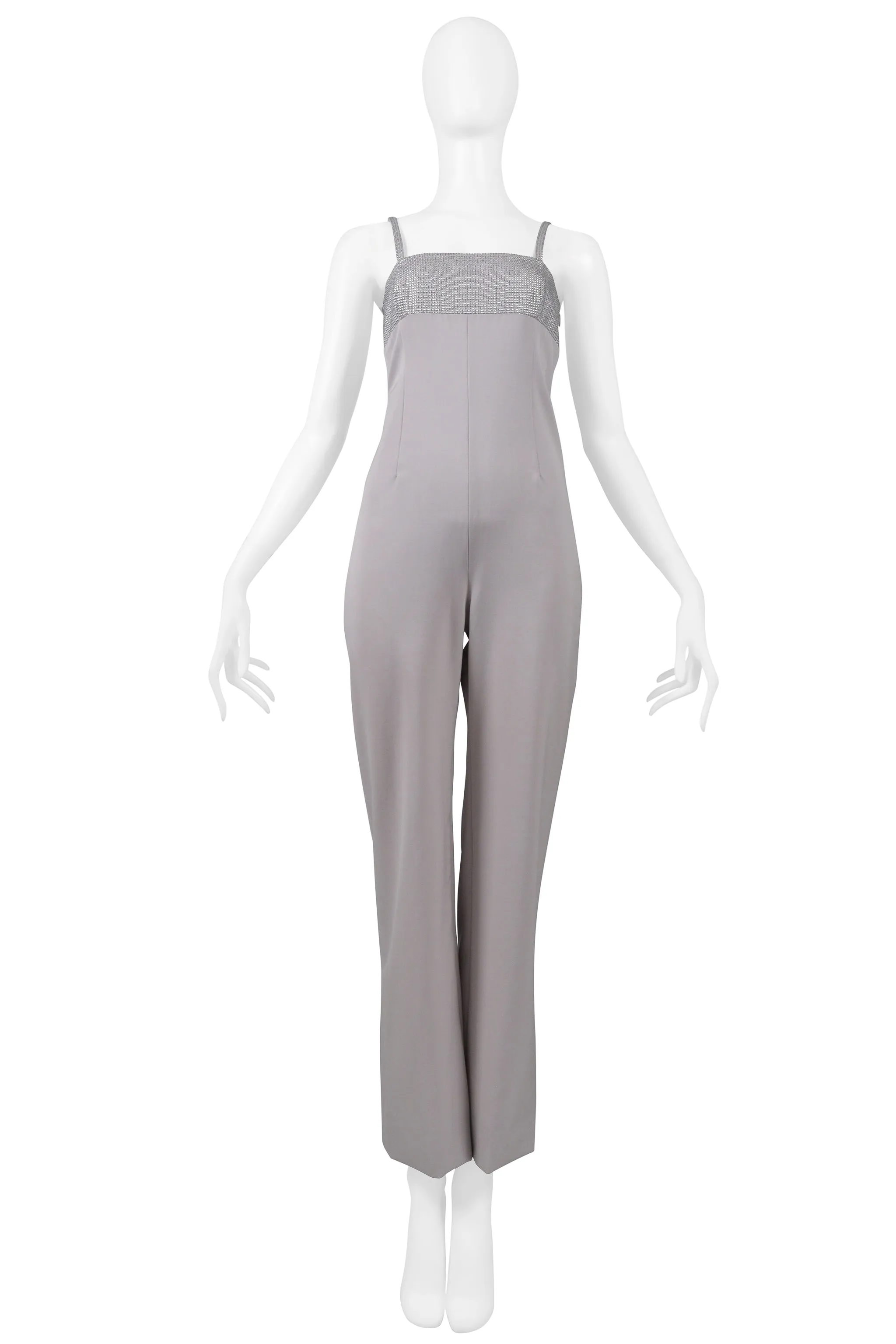 GIANNI VERSACE GREY EVENING JUMPSUIT 1998