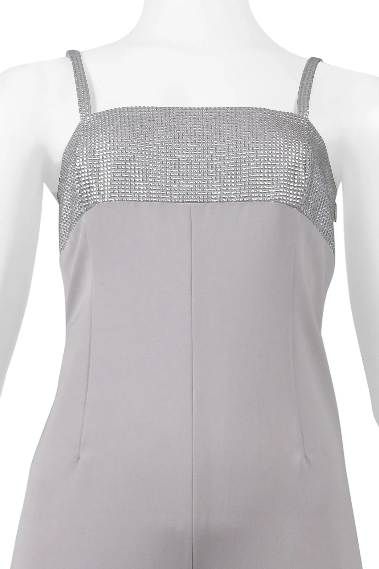 GIANNI VERSACE GREY EVENING JUMPSUIT 1998