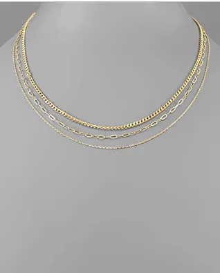 Gold 3 Layer Necklace