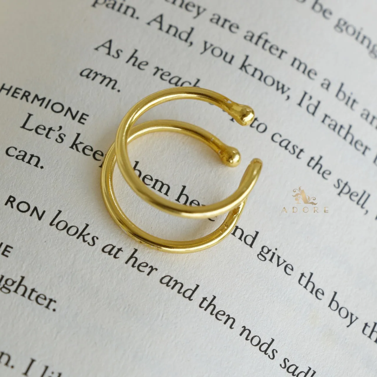 Golden 2 Layer Ring