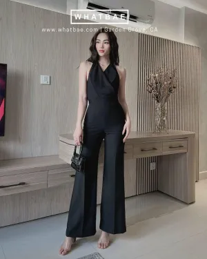 Halter Neck Long Jumpsuit