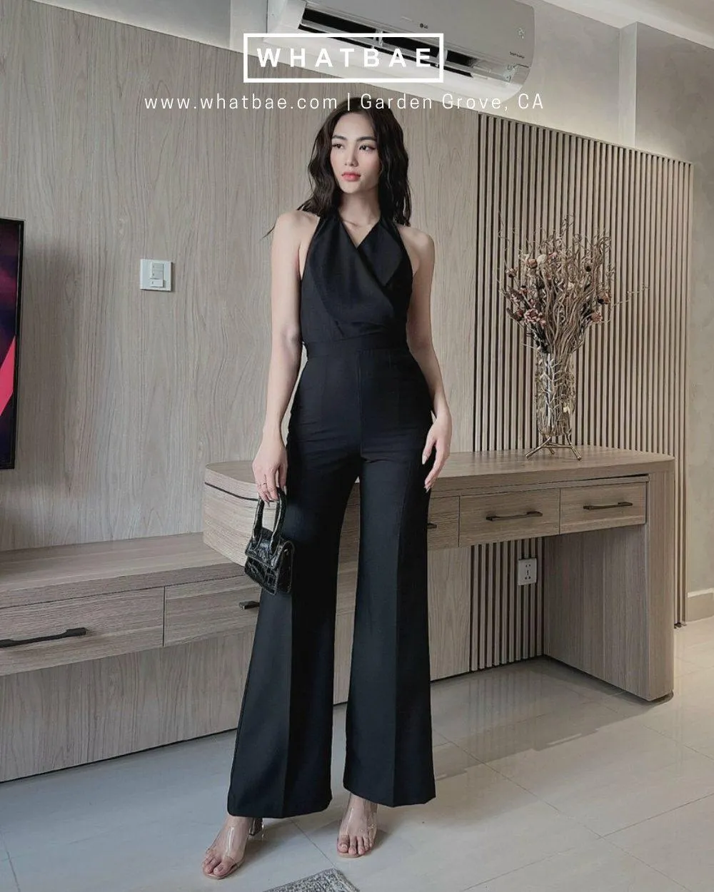 Halter Neck Long Jumpsuit