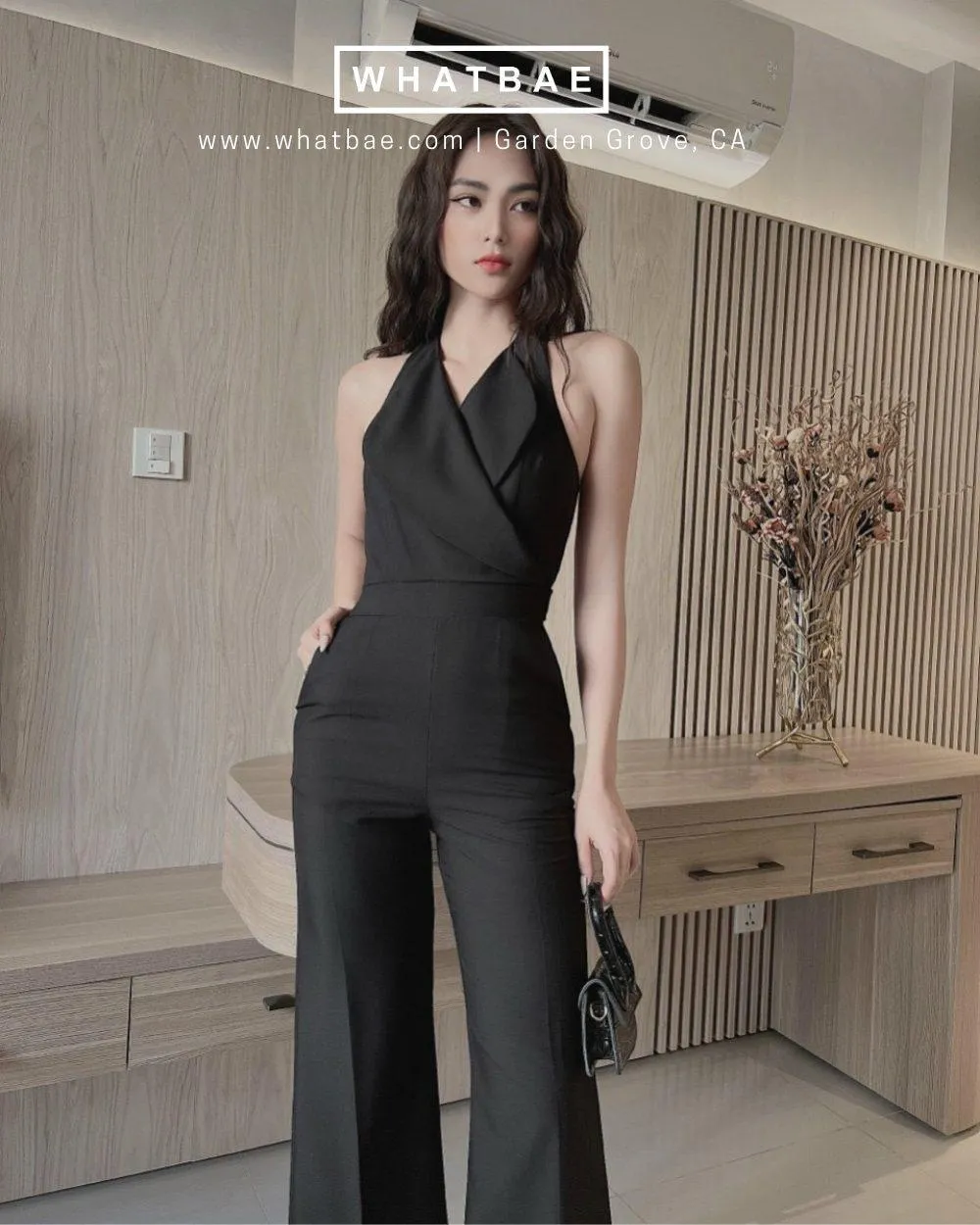 Halter Neck Long Jumpsuit