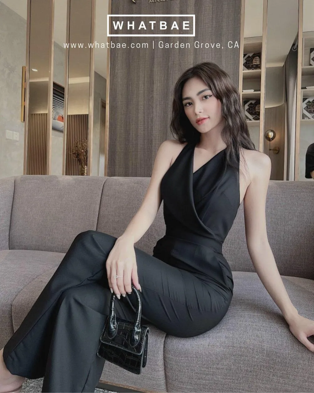 Halter Neck Long Jumpsuit