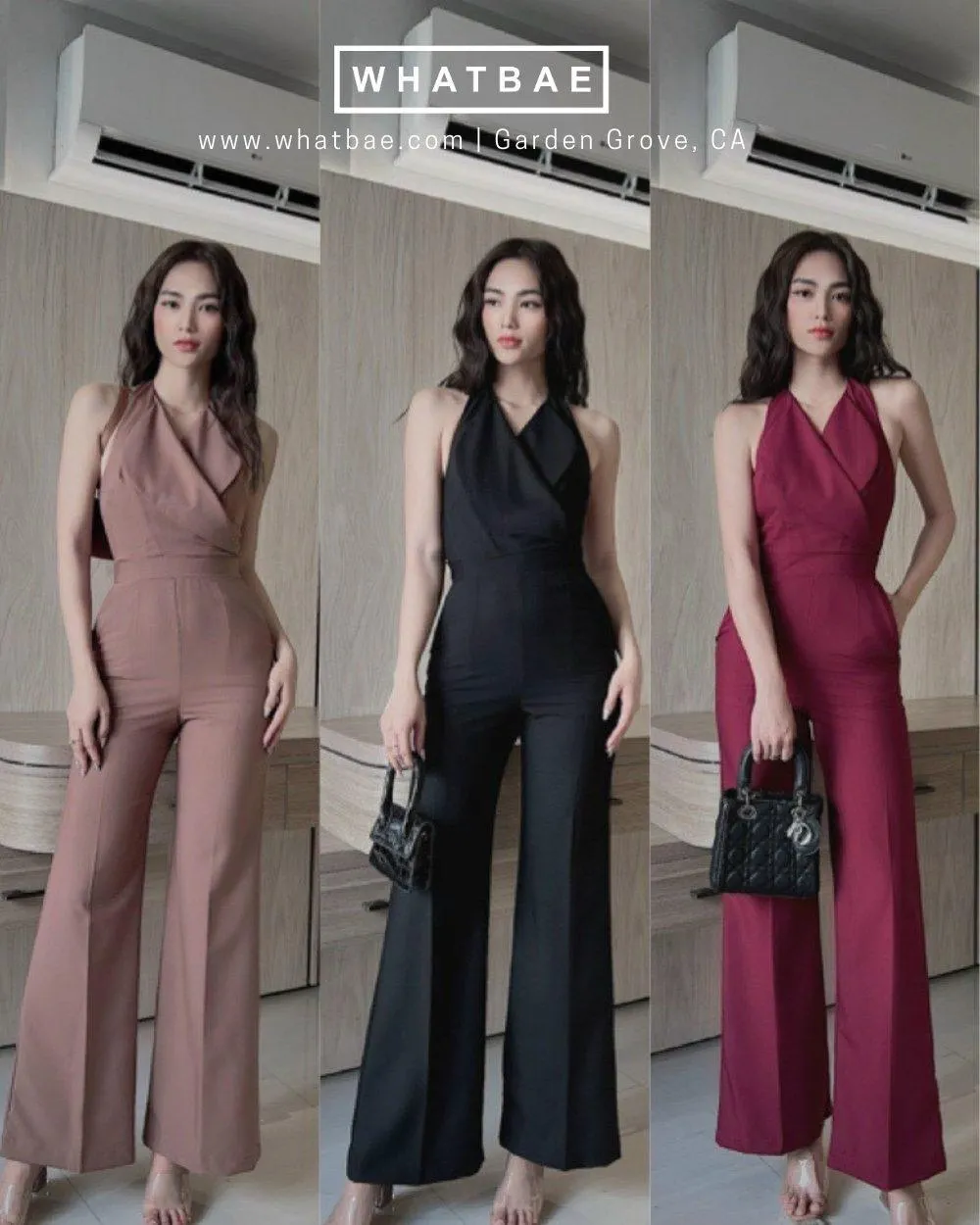 Halter Neck Long Jumpsuit