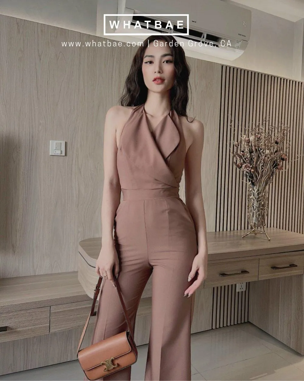 Halter Neck Long Jumpsuit