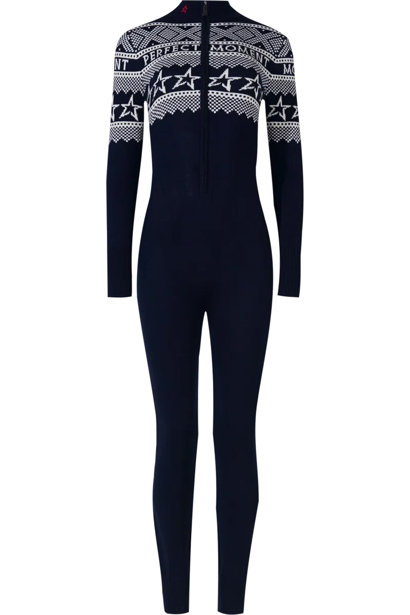 Instarsia-Knit Merino Wool Jumpsuit