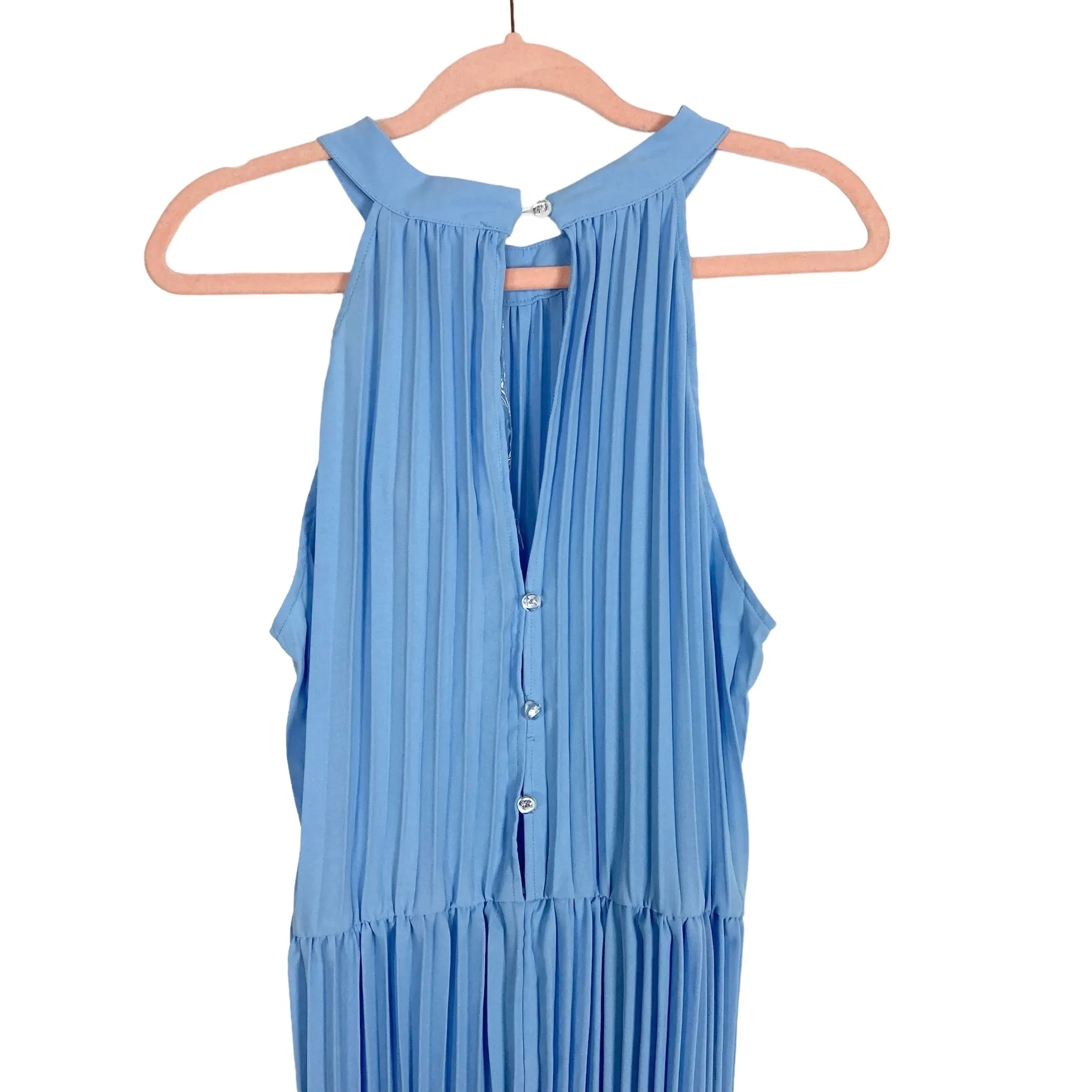 Kirundo Blue Pleated Jumpsuit with Belt NWT- Size L