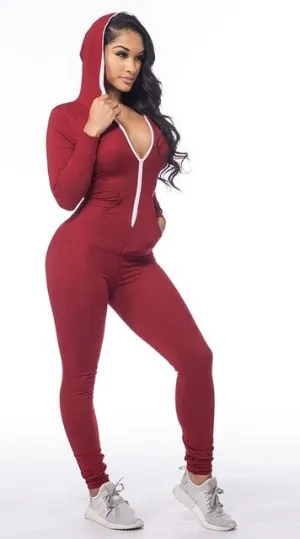 Ladies comfy one piece fashion onesie jumpsuit bodysuit