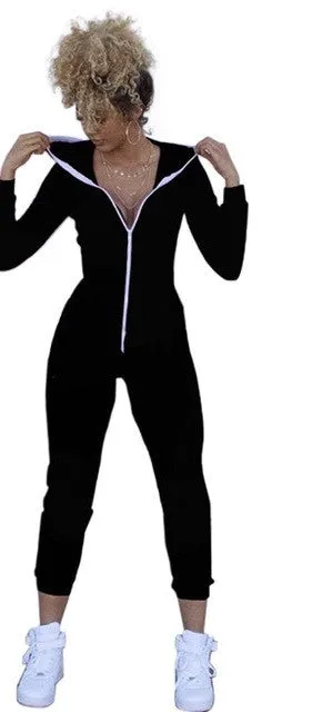 Ladies comfy one piece fashion onesie jumpsuit bodysuit