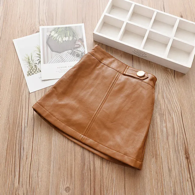 Laura Faux Leather Skirt
