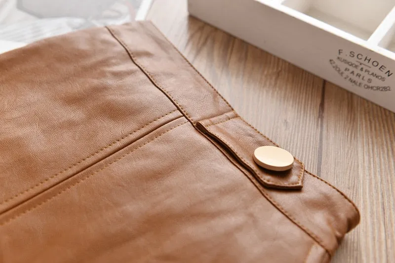 Laura Faux Leather Skirt