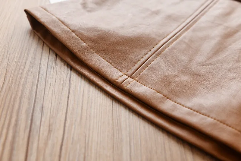 Laura Faux Leather Skirt