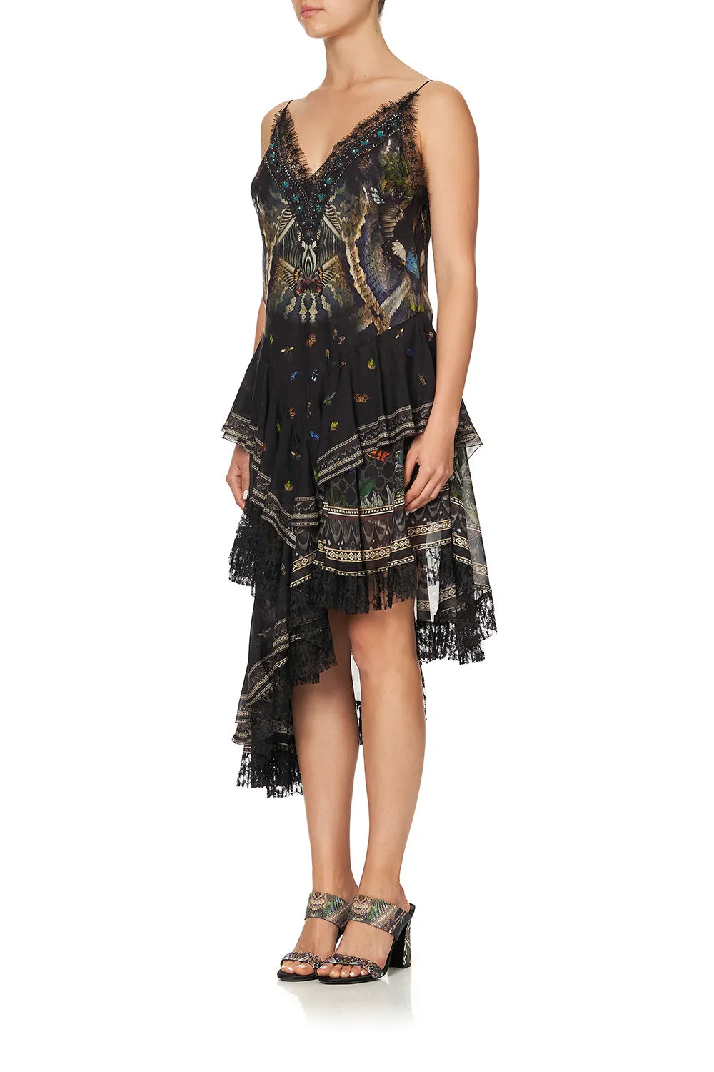 LAYERED ASYMMETRICAL DRESS MATERNAL INSTINCT