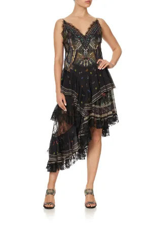 LAYERED ASYMMETRICAL DRESS MATERNAL INSTINCT