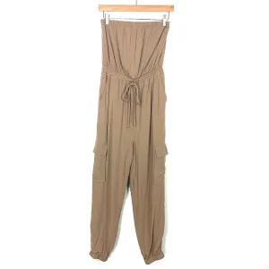 Le Lis Strapless Drawstring Jumpsuit NWT- Size S