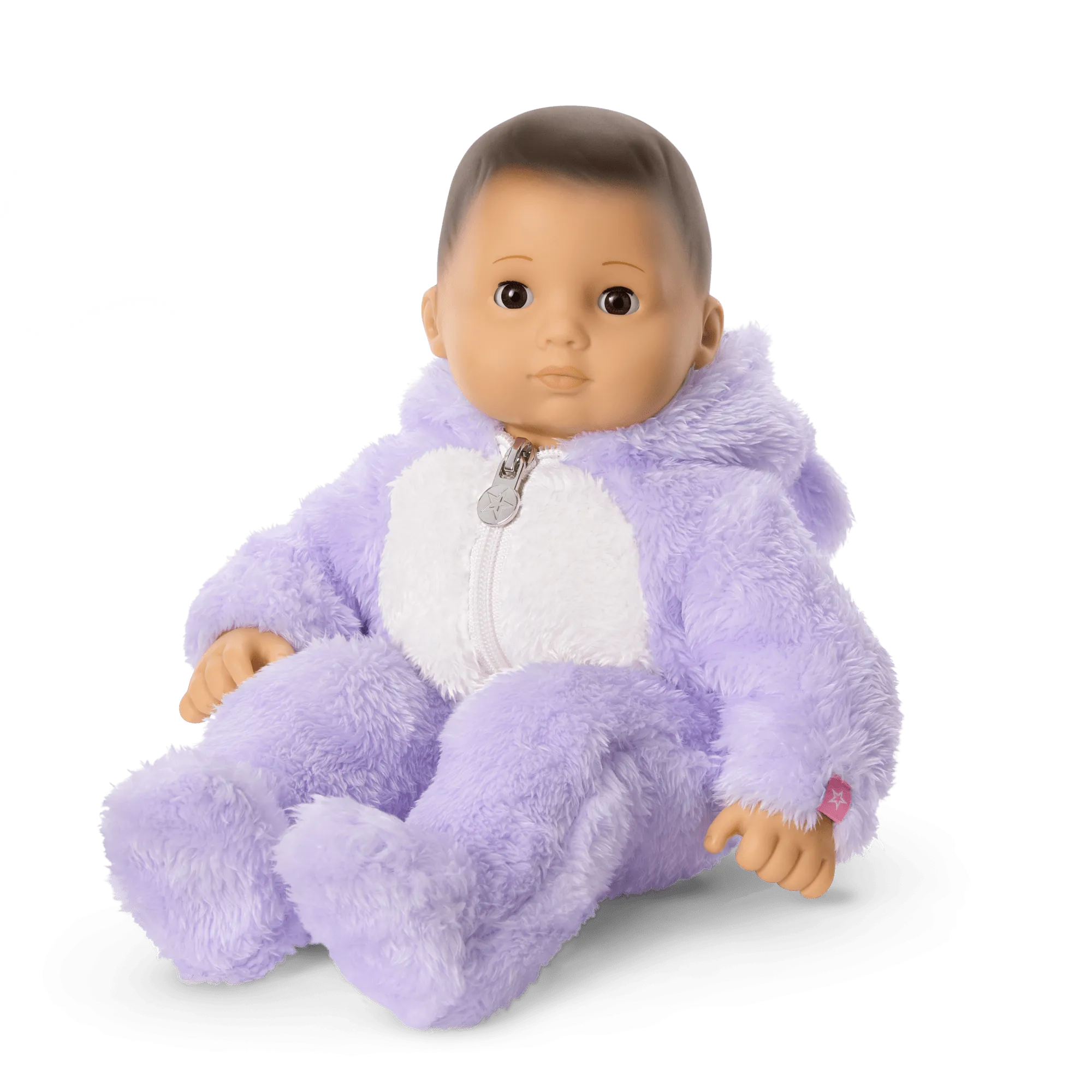 Lovable Lavender Bear One-Piece Outfit for Bitty Baby® Dolls