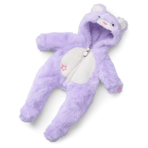 Lovable Lavender Bear One-Piece Outfit for Bitty Baby® Dolls