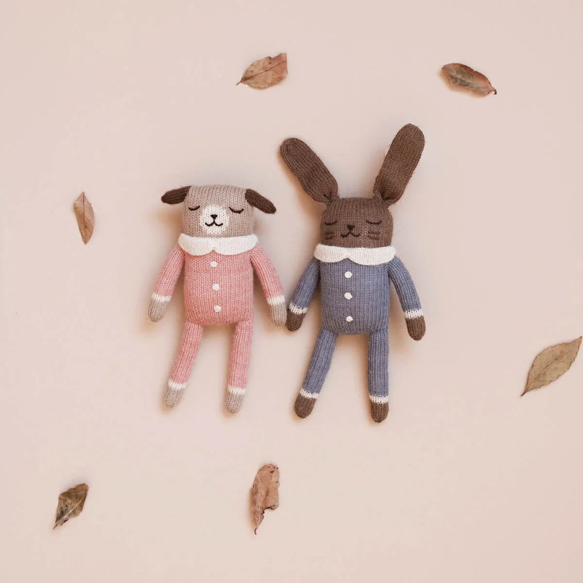Main Sauvage Knit Toy - Puppy - Rose Jumpsuit