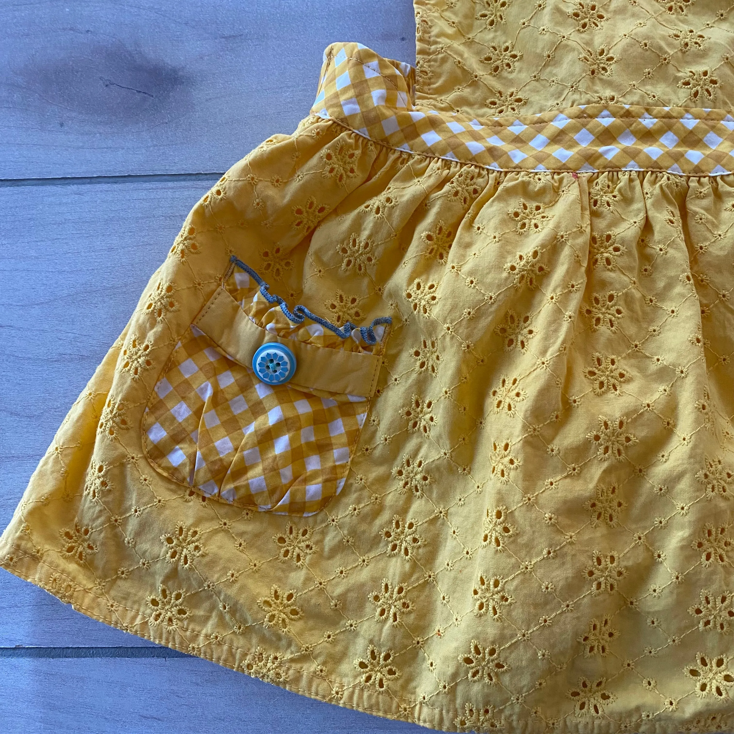 Matilda Jane Yellow Apron Jumper Dress