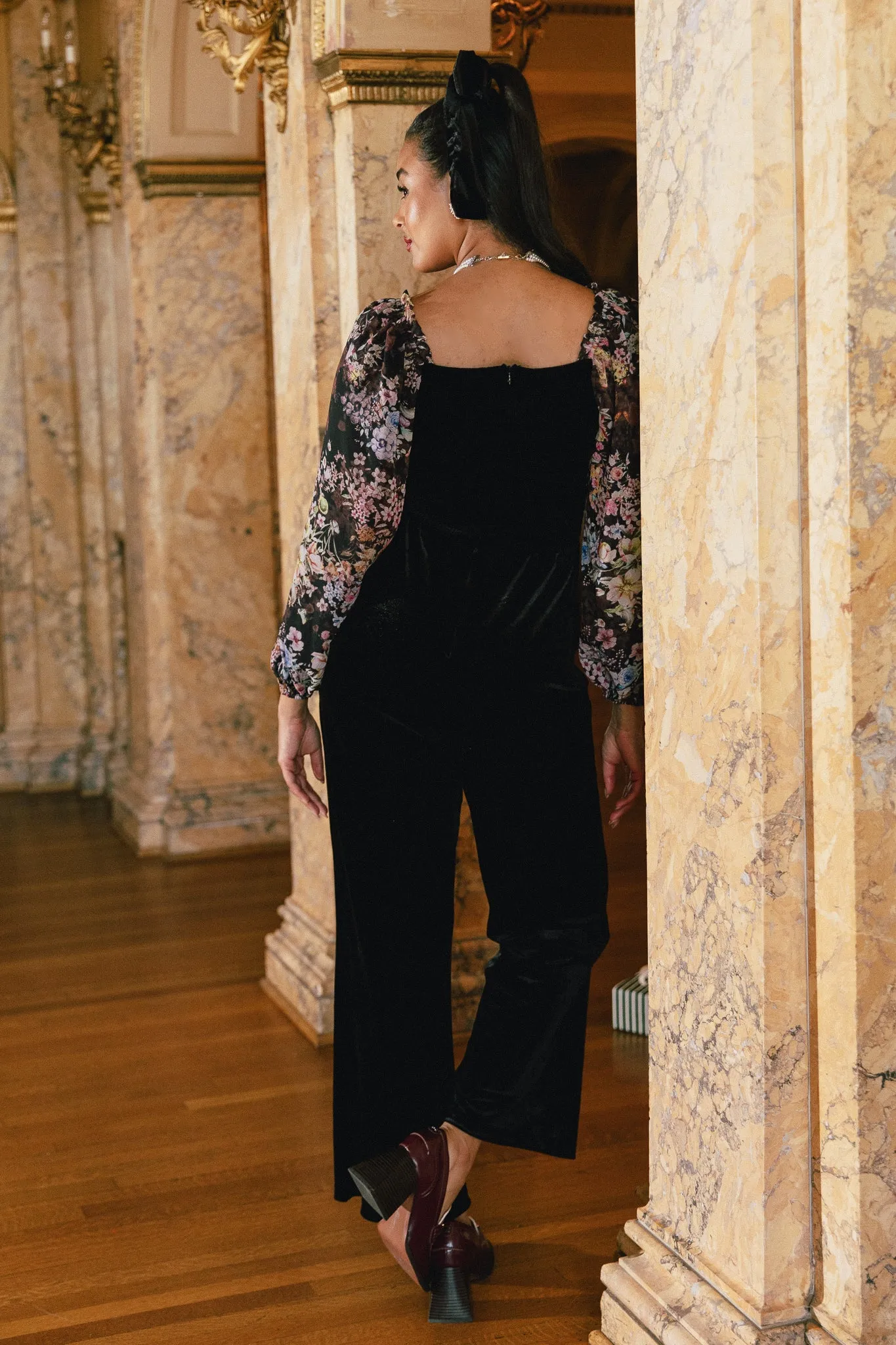 McKinley Jumpsuit in Black Floral - FINAL SALE