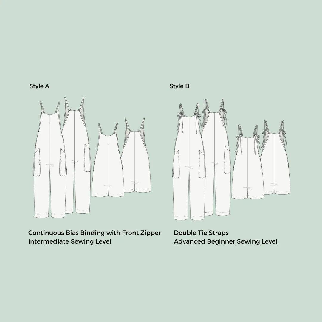 Meadow Overalls PDF Pattern - Lydia Naomi