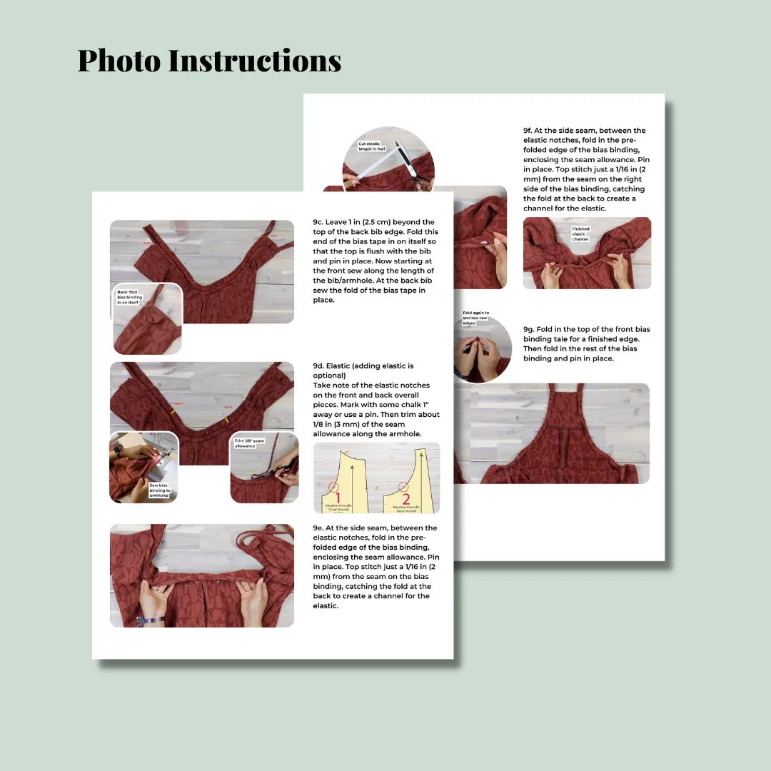 Meadow Overalls PDF Pattern - Lydia Naomi
