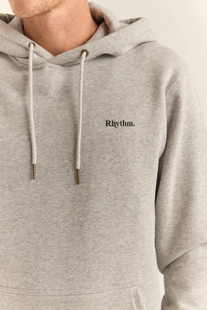 Men's Brand Fleece Hood - Grey Heather