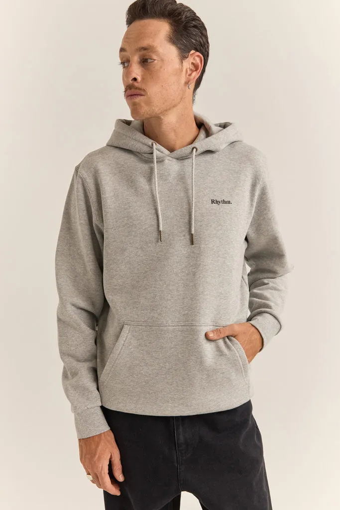 Men's Brand Fleece Hood - Grey Heather