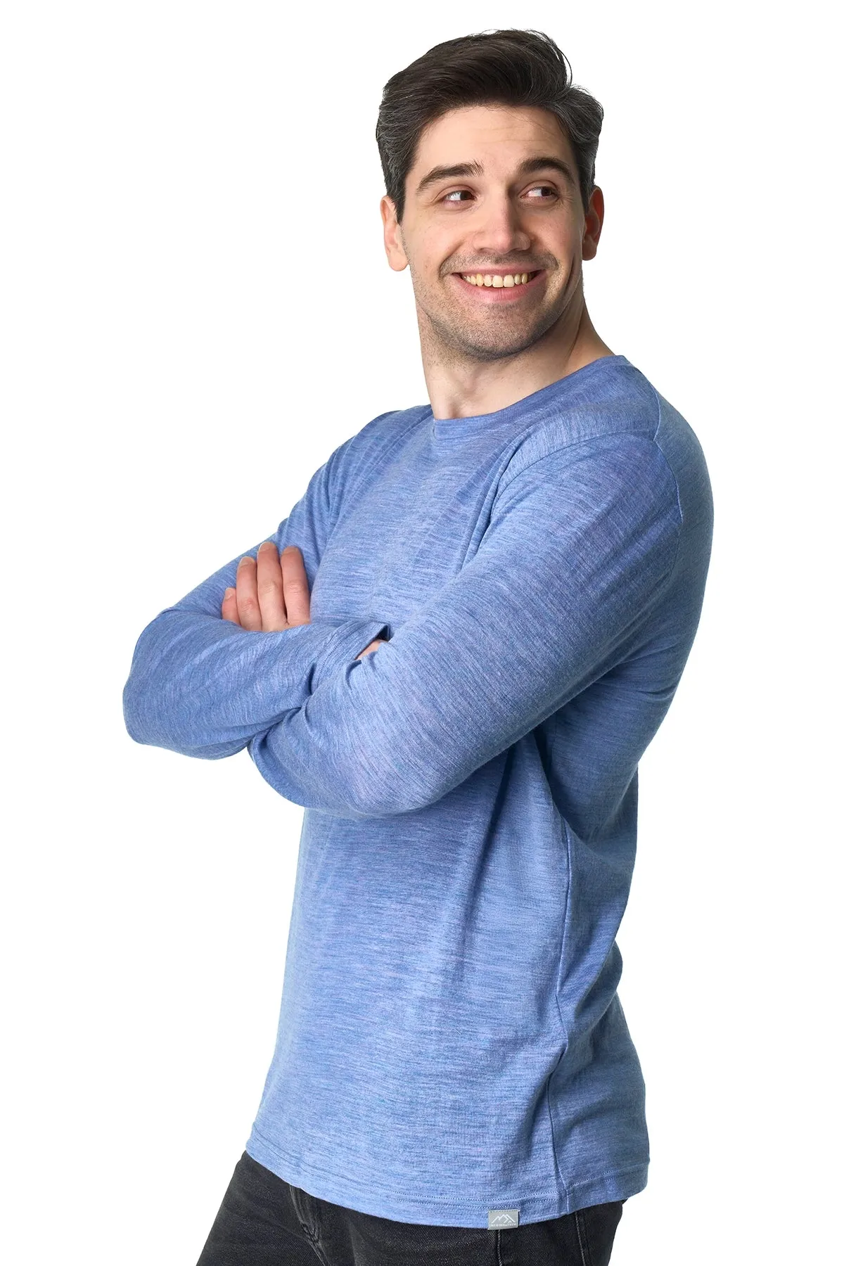 Men's Merino Long Sleeve 190 Blue Jeans