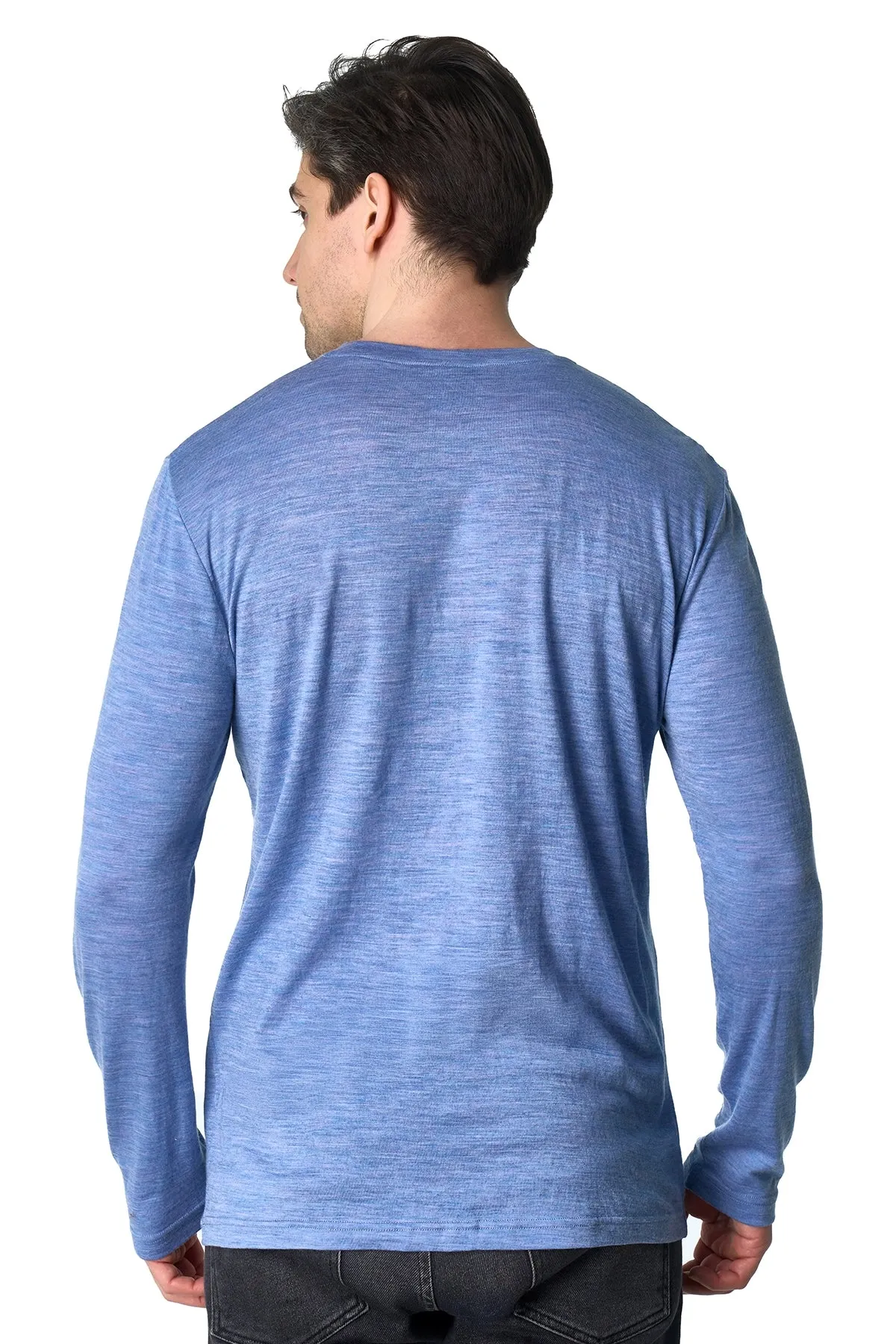 Men's Merino Long Sleeve 190 Blue Jeans