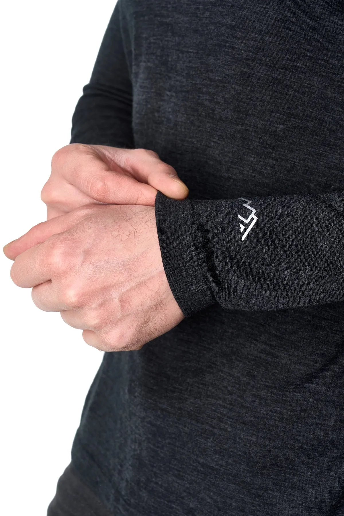 Men's Merino Long Sleeve 190 Charcoal Grey