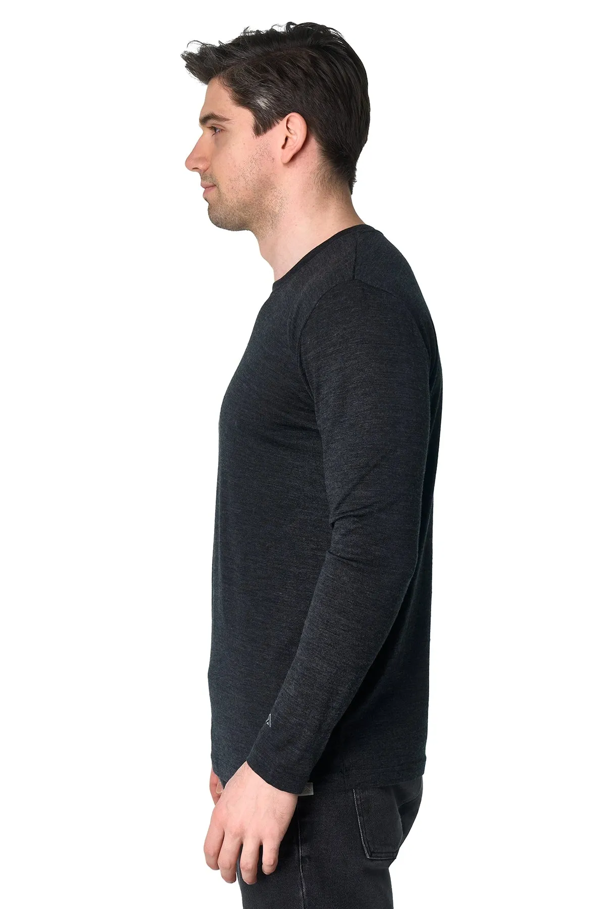 Men's Merino Long Sleeve 190 Charcoal Grey