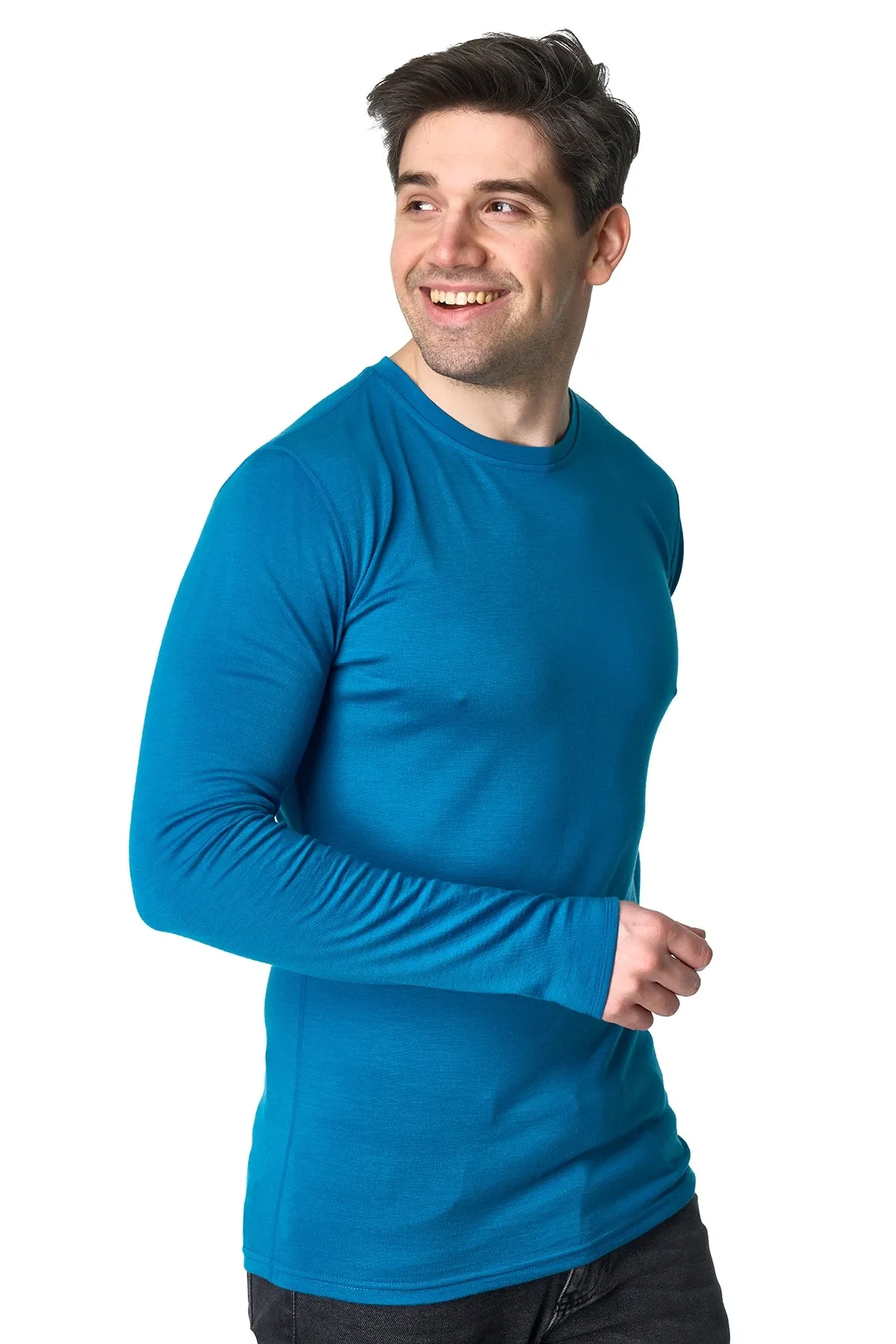 Men's Merino Long Sleeve 190 Pacific Blue