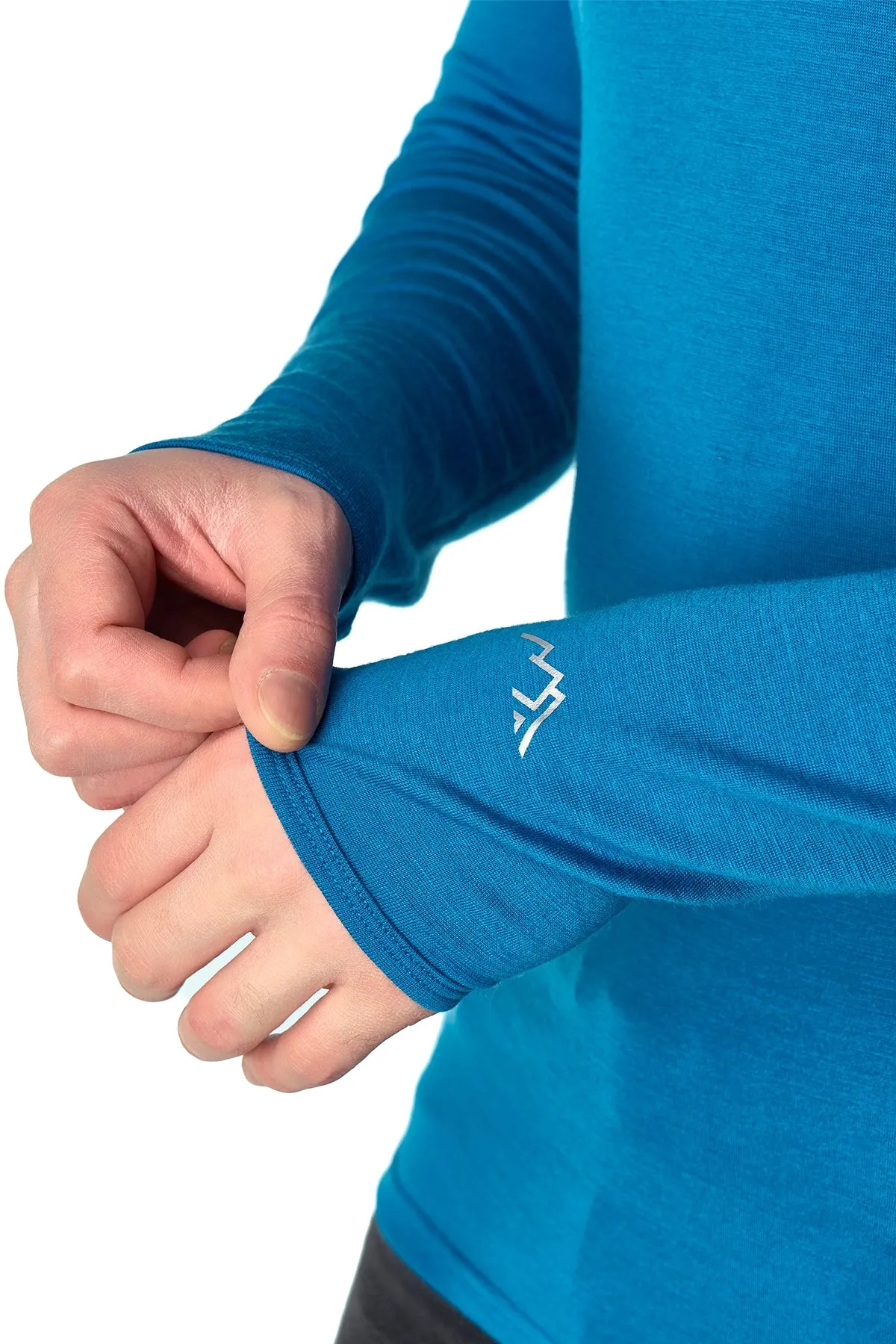 Men's Merino Long Sleeve 190 Pacific Blue