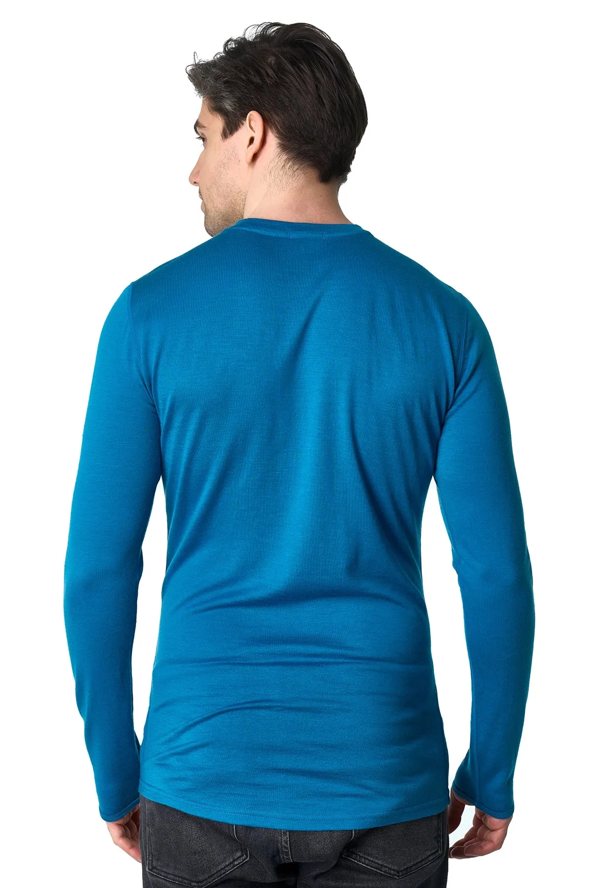 Men's Merino Long Sleeve 190 Pacific Blue