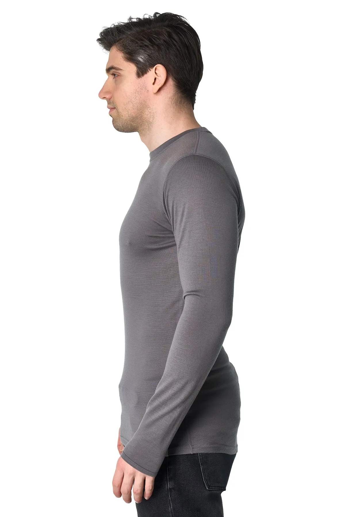 Men's Merino Long Sleeve 190 Perfect Grey