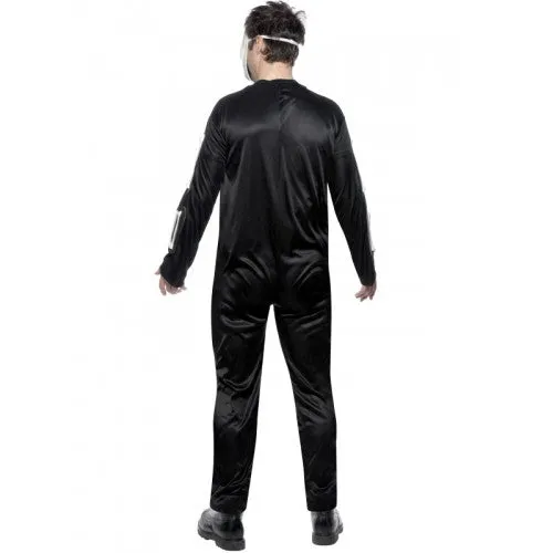 Mens Skeleton Jumpsuit Costume Creepy Outfit