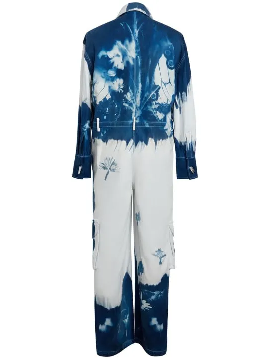 MITHRIDATE   Cyanotype printed denim jumpsuit 