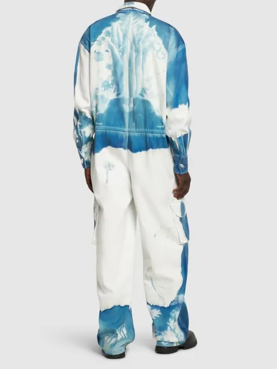MITHRIDATE   Cyanotype printed denim jumpsuit 