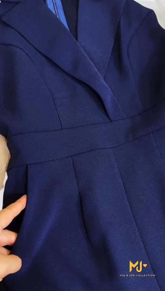 MJJ1955 Puff Sleeve Vest Jumpsuit