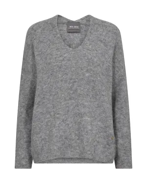 MMThora V Neck Grey Melange
