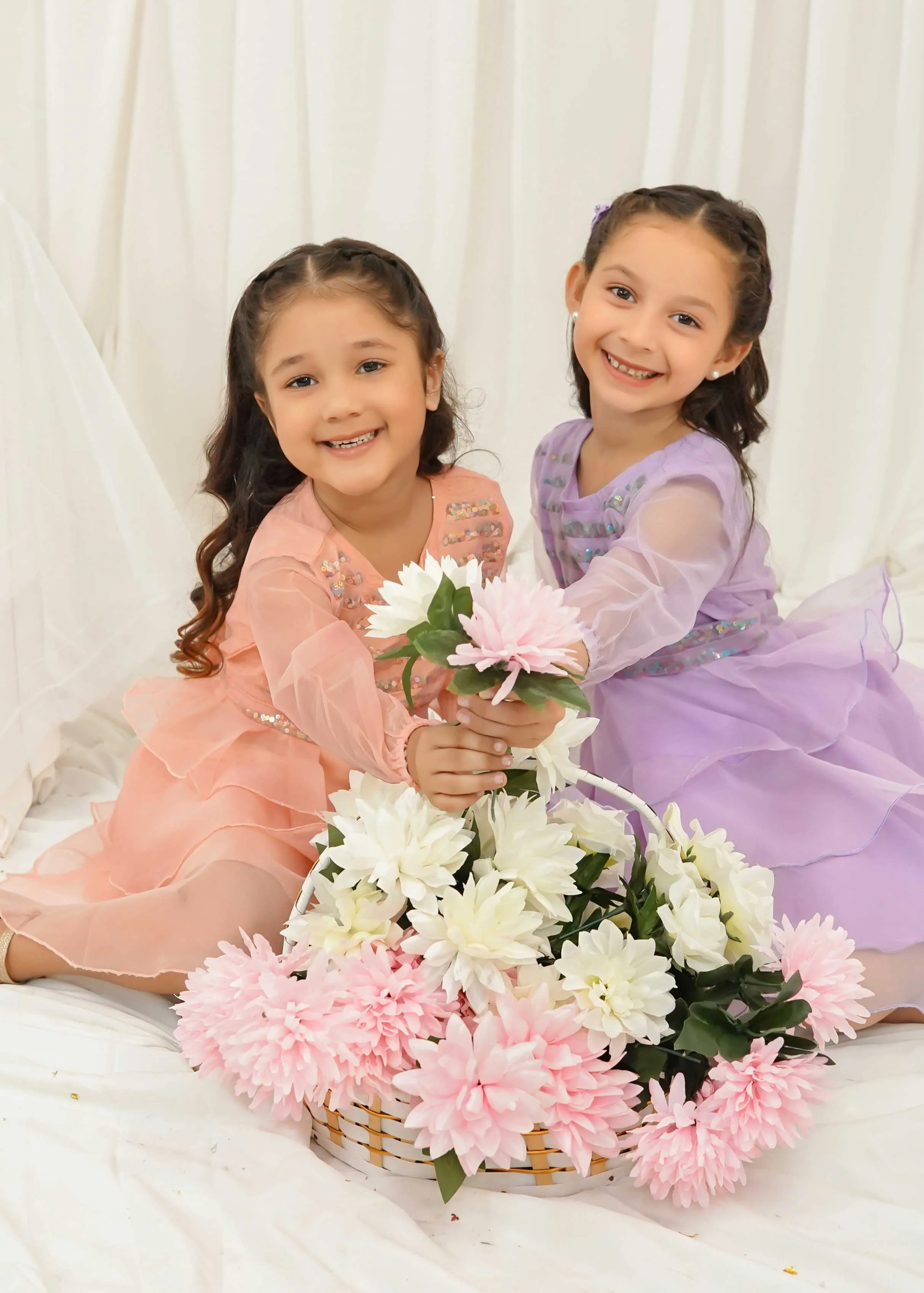 Modest Stitched Kids Formals Collection'2024-Lilac