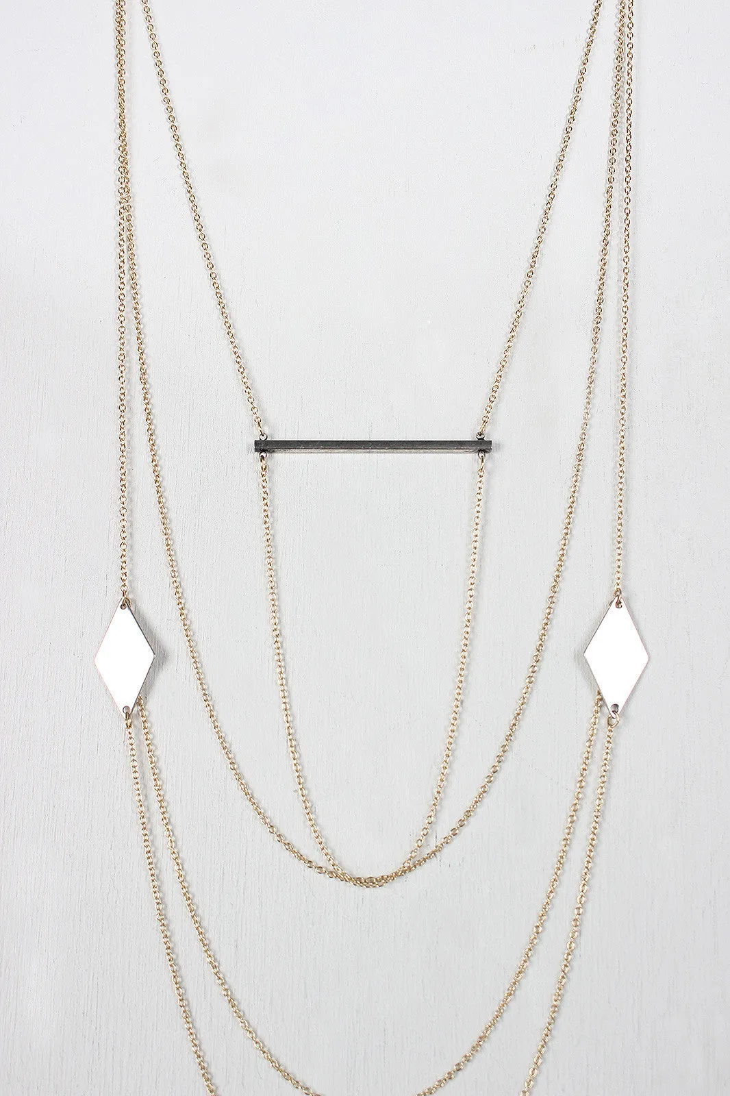 Multi Layer Bar Necklace