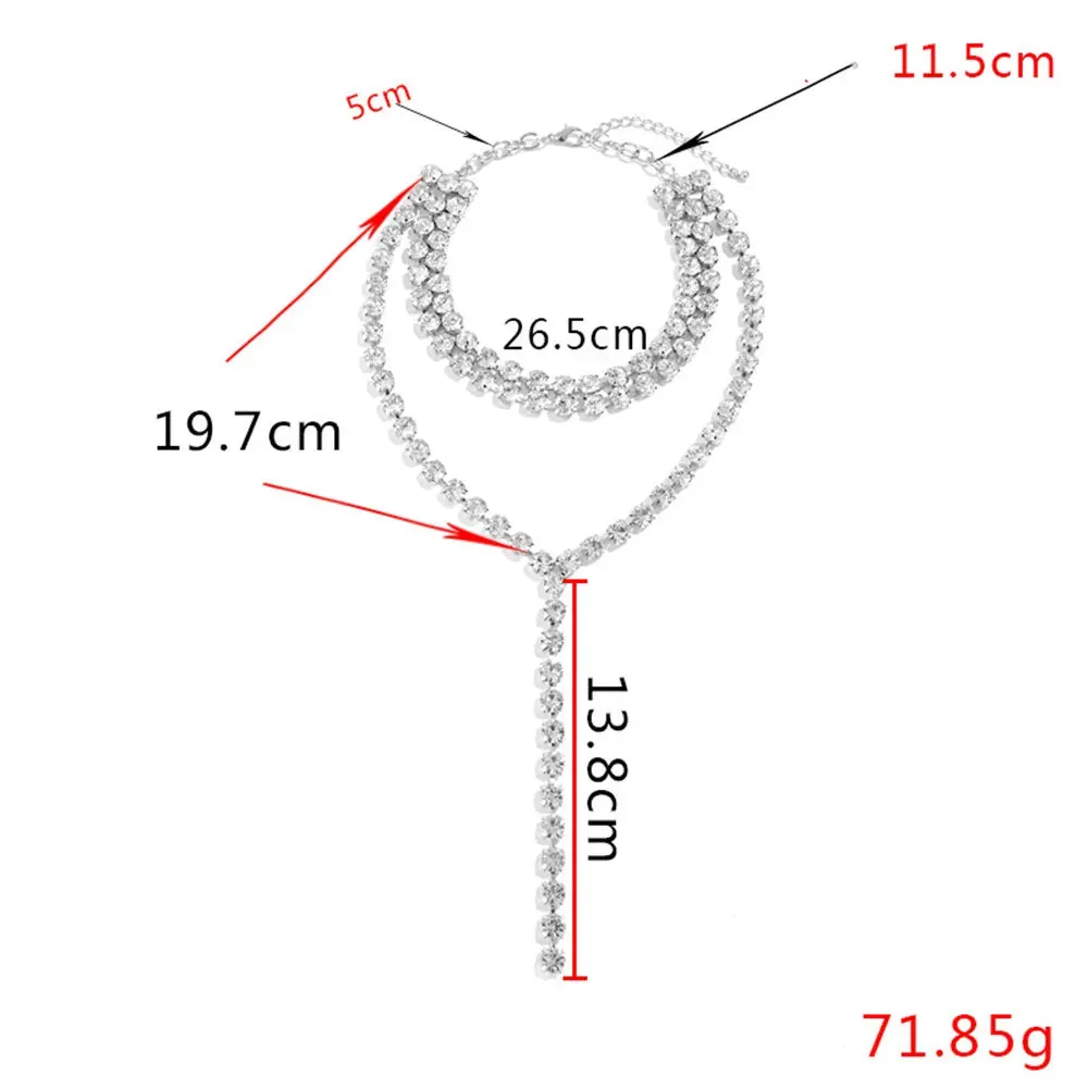 Multi-Layer Crystal Necklace