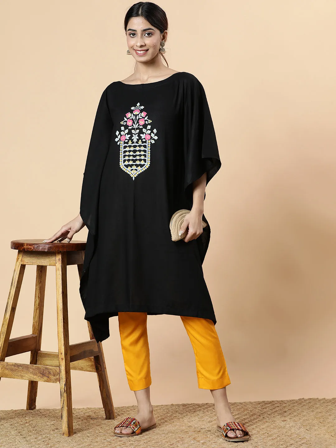 Mustard Rayon Pants