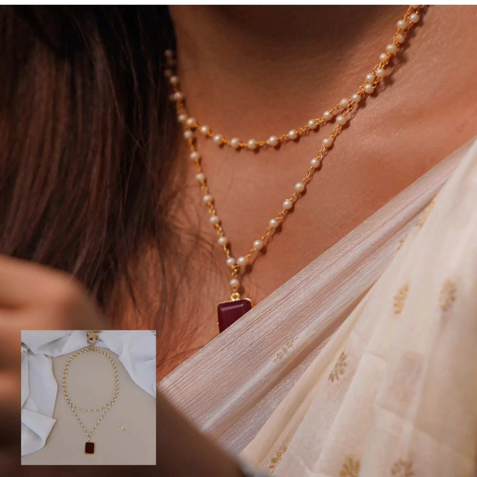 Nasmiya 2 Layer Neckpiece